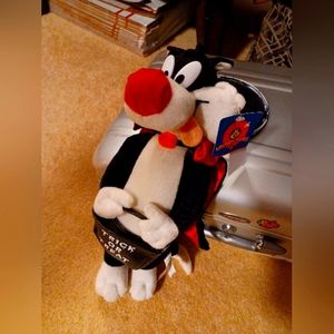 NWT Vintage Sylvester Looney Toones Halloween Plush